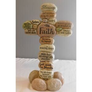 Faith Stone10" Cross Pre-owned Beautiful
